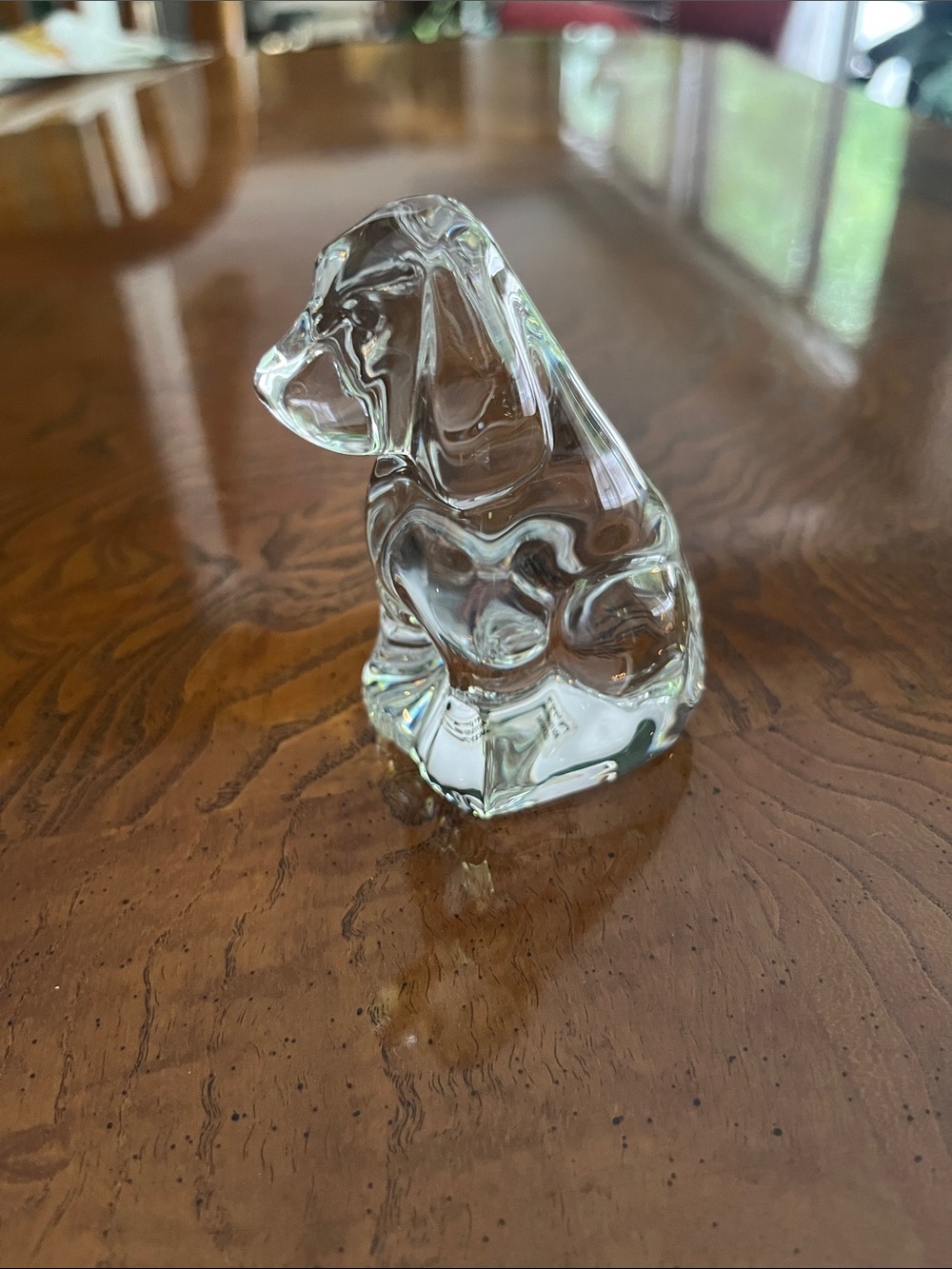 Baccarat crystal dog